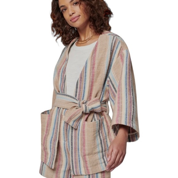 FAHERTY MYKONOS JACKET - SURFRIDER STRIPE LARGE - Picture 2 of 4